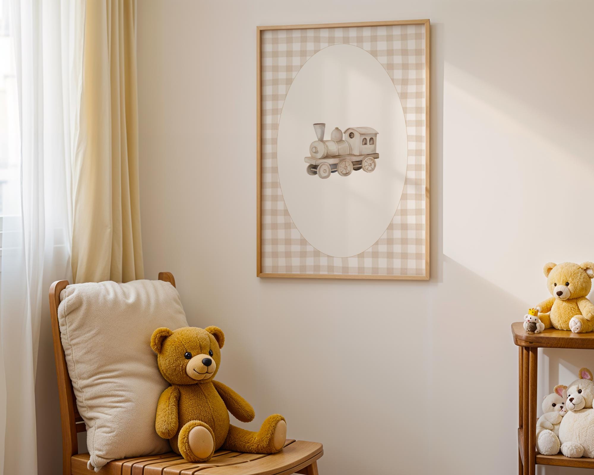 Vintage Printable Gallery Nursery Neutral, Kids Bedroom Boy Wall Art Prints Set, Digital Download