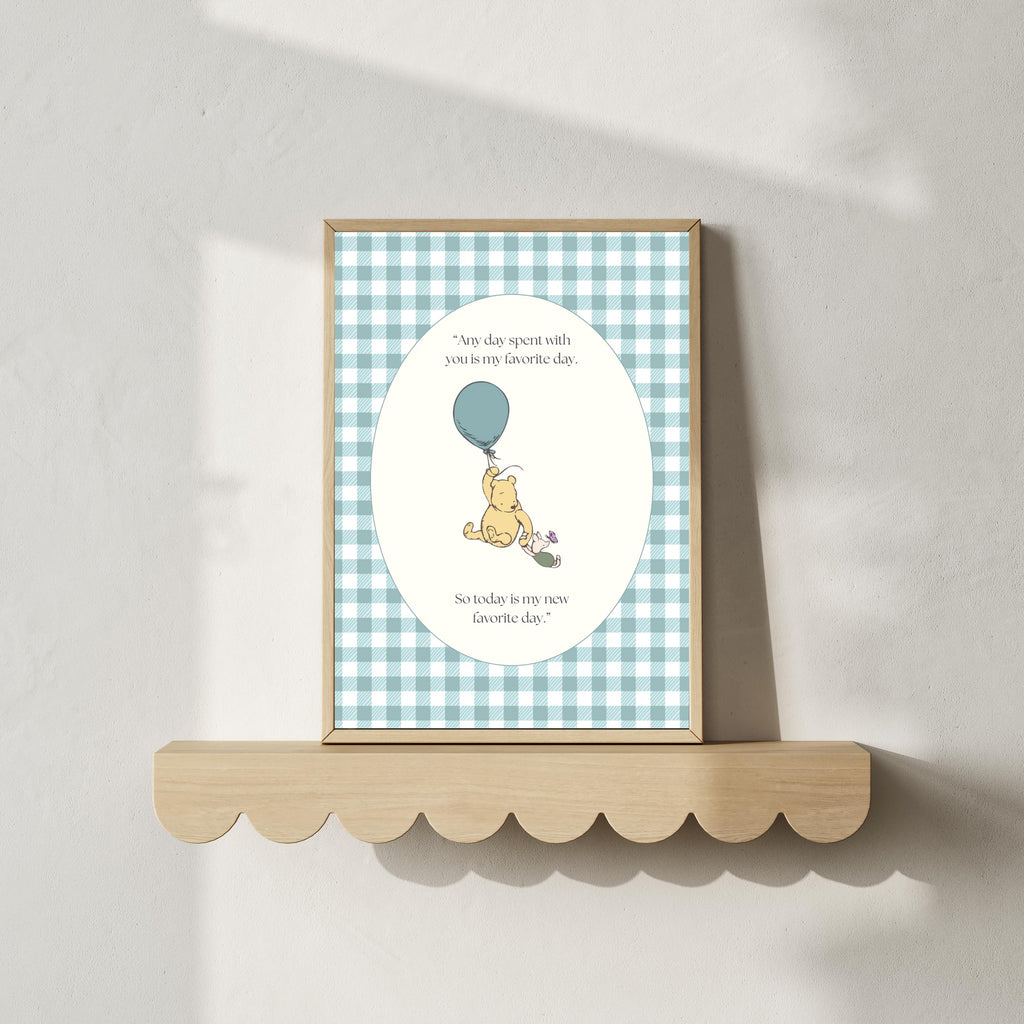 Winnie the Pooh Nursery Wall Art Prints, Set of 3, Digital Download