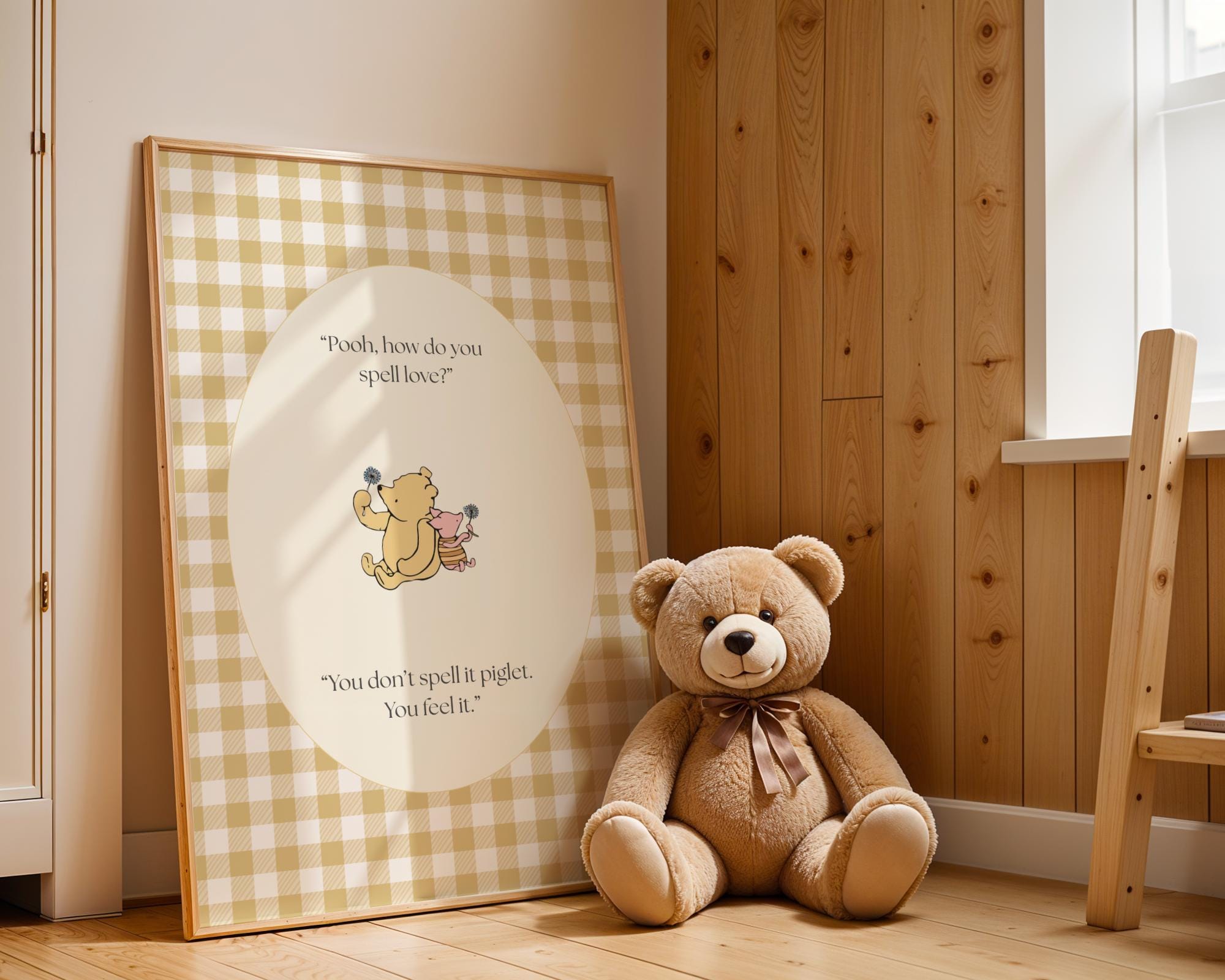 Winnie the Pooh Nursery Wall Art Prints, Set of 3, Digital Download