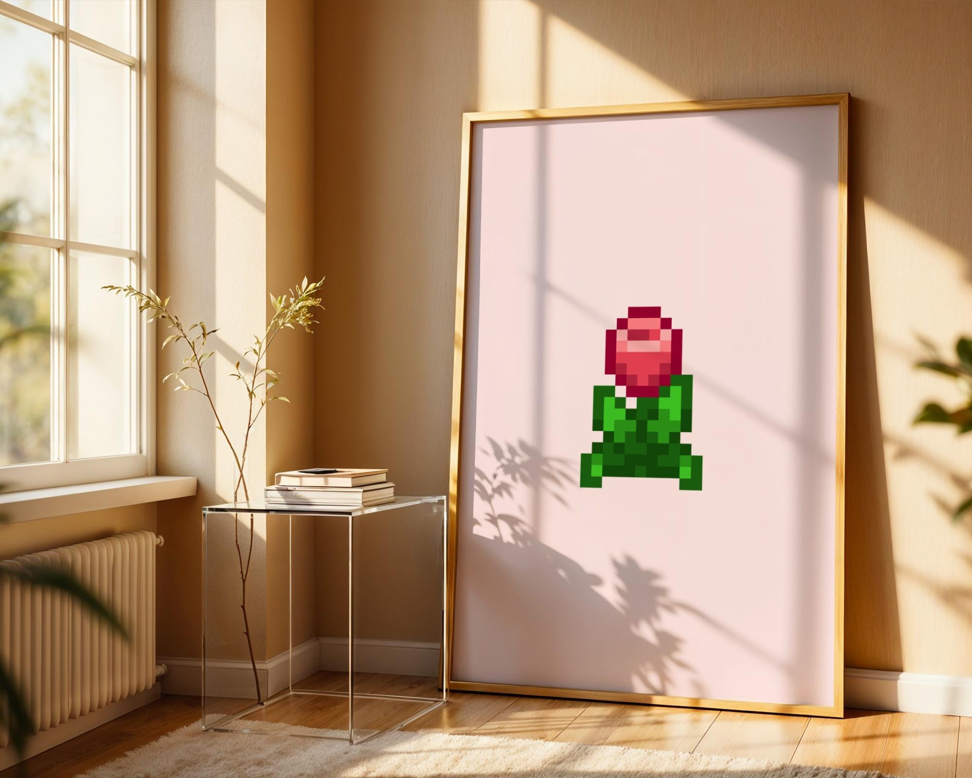 Stardew Valley Wall Art Set, Printable Pastel Flower Poster Prints, Digital Download