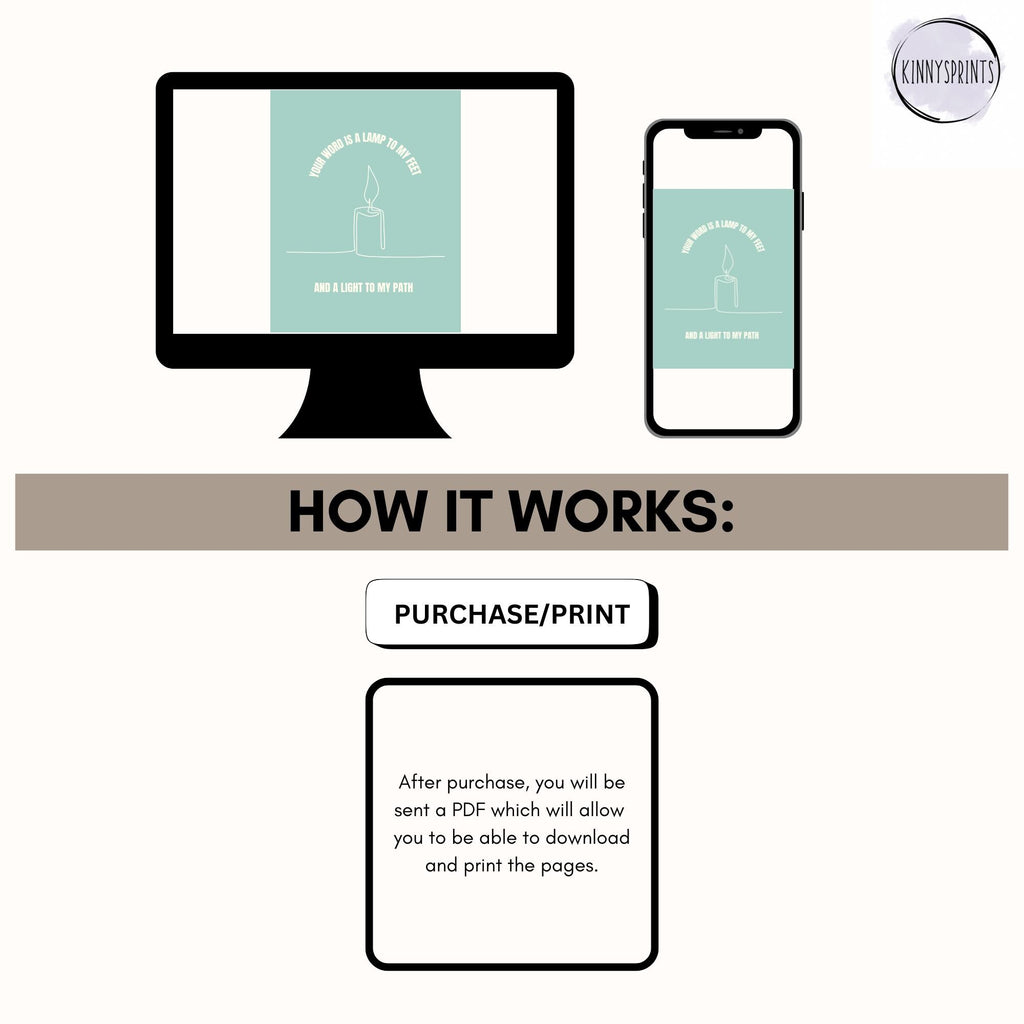 Coastal Christian Wall Art, Blue Bible Verse Poster Print Bundle, Digital Download