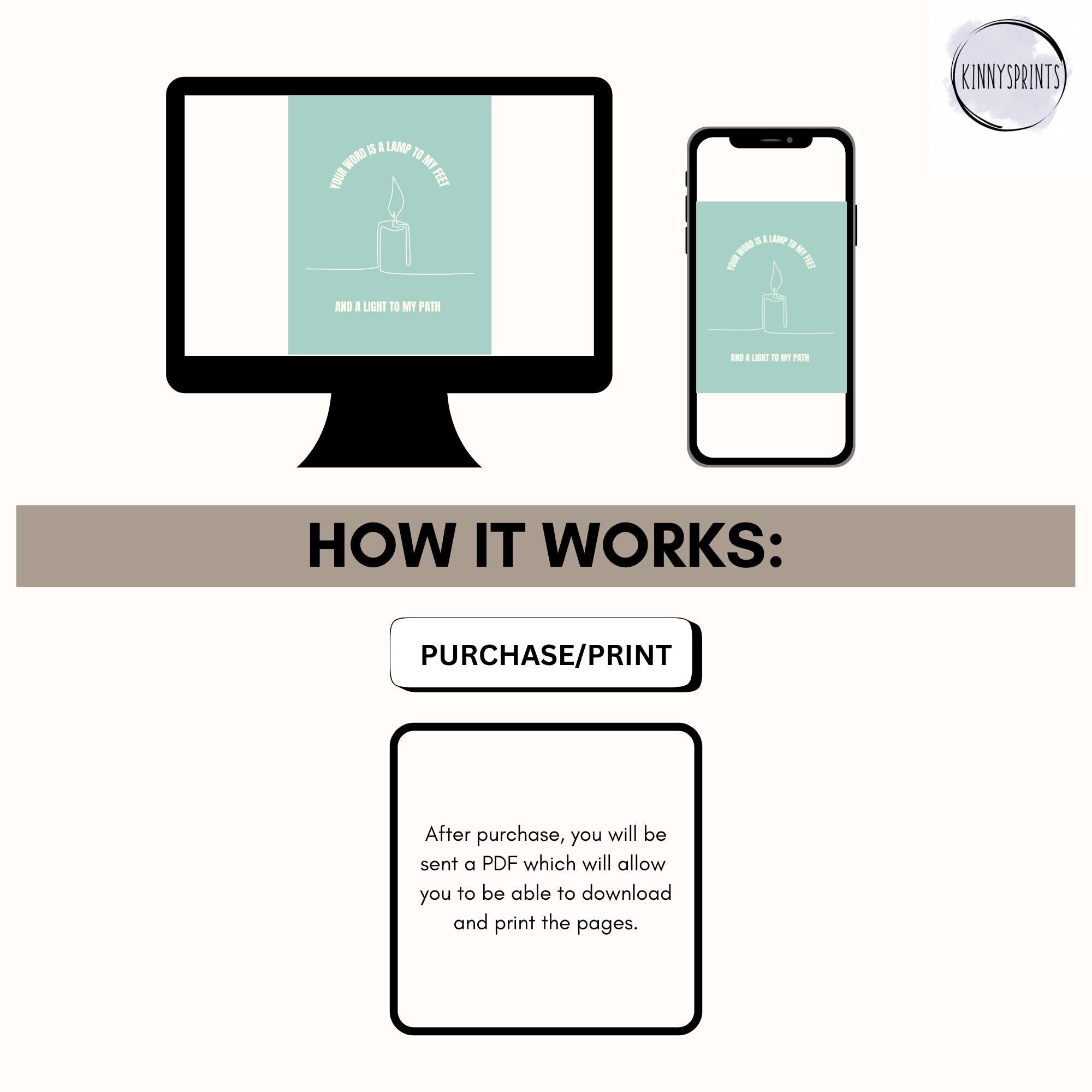 Coastal Christian Wall Art, Blue Bible Verse Poster Print Bundle, Digital Download